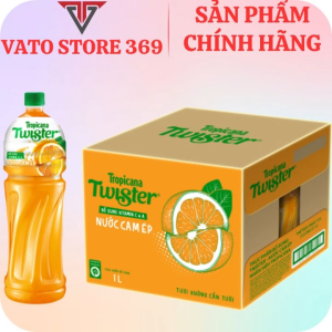 Nước cam ép TWISTER TROPICANA chai 1 lít