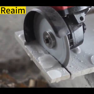 REAIM Mesin gerinda baterai cordless angle grinder gurinda sirkel Penggiling Sudut Listrik Gerinda