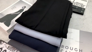 Quần tây nam Quần âu nam hàn quốc ống côn công sở vải tuyết mưa co giãn dày dặn