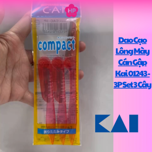 Dao Cạo Lông Mặt Kai (12433 - 1 Bịch 3 Cây)