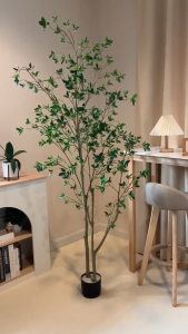 Paper Birch Tree ต้นเปเปอร์บริช ต้นไม้ปลอมสำหรับตกแต่งบ้าน ออฟฟิศ สไตล์มินิมอล พื้นเมืองใหญ่ สำหรับการผิดพลาสติก