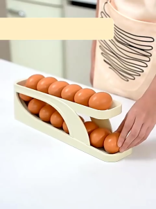 Rak Telur 2 Tingkat E15 / Egg Tray / Tempat Penyimpanan Telur Minimalis / Egg Storage Organizer