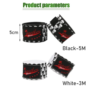1 Pair Boxing Hand Wraps MMA Muay Thai Kick Boxing Handwraps for Training Bandages 3M/5M Length Free Shipping Skull Print Cotton Boxing Bandage Wrist Wraps Adjustable Muay Thai Taekwondo Hand Boxing Handwraps Combat Training Handguard Elastic Bandage