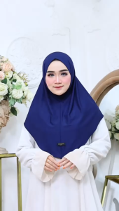 Refanahijab - Hijab Bergo Clara Malay Soft Pet Jersey Instan