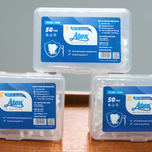 Tăm chỉ nha khoa Aten chính hãng Hộp 50 chiếc Que Nha Khoa Kiểm Soát Mảng Bám Sản Phẩm Vệ Sinh Răng Miệng Aten - Lazada
