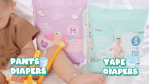 [4 PACK] Popok Yoriandco Celana Sehalus Bulu Burung L 24 x4 Popok Premium Bayi