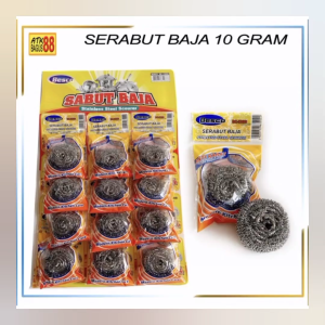 Sabut Kawat 10 Gram Cuci Piring 12 Pcs / Penggosok Panci Rencengan