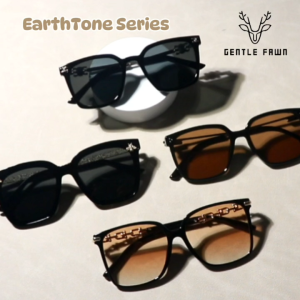 Gentle Fawn Kacamata Sunglasses Anti UV 400 Anti Silau Matahari Bentuk Kotak Earthone Series Bahan TR90+Metal Kuat Kokoh Trendy Fashion