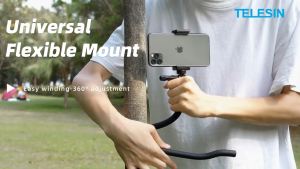 Telesin TE-FM-003 Flexible Mount Phone Holder Flexible Arm Phone Stand Camera Stand Gooseneck Arm