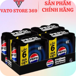 Nước ngọt có ga PEPSI không calo lon 320ml