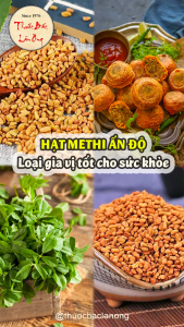 Hạt methi Ấn Độ nguyên liệu nấu cari (Fenugreek seed)