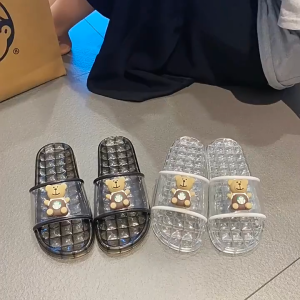 Dép nữ dép lê quai ngang trong suốt đi trong nhà đường phố thời trang mẫu mới ( 001)