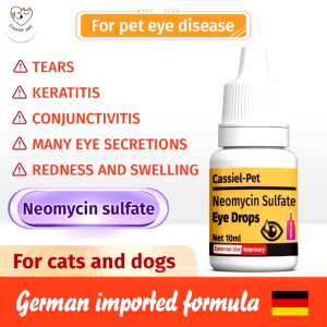 CASSIEL PET Gentamicin Sulfate Eye Drops For Infection For Dogs & Cats Eyes And Tear Stain Remover