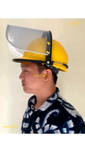 Welding Face Shield Bracket Visor Bening Adjustable untuk semua jenis helm proyek