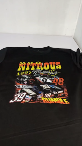 T-Shirt Kaos Vintage NASCAR NITROUS NATIONAL/CARS 1 24s tebal