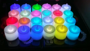 Lampu Lilin Elektrik Isi 5pcs LED Mini Menyala Warna Warni Lilin Led Elektrik Lampu Natal - Lampu Hias Lampu Malam Dekorasi Kamar