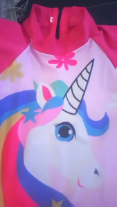 SIBAD Baju Renang Anak Perempuan Cewek Unicorn 2 Putih Pink Umur 1-10 Tahun