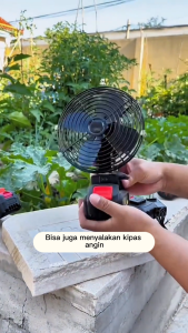 AHH Kipas Angin Besi 8 Inch kipas Darurat Mini Fan Portable Baterai Kipas Cocok Dengan Baterai Makita Baterai Lithium Berkemah penangkapan ikan Bekerja Kipas Besi Tornado - Lazada