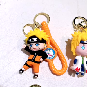 Gantungan Kunci 3D Karakter Anime Naruto Keychain Karakter Lucu