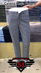 ANDROS 53 Celana Kantor Formal Pria Slimfit Bahan Dasar Kain Woll Premium