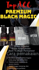 RYUTEC Black Premium Penghitam Body Motor Free Spons Dan Sarung Tangan Tahan Air Tidak Mudah Luntur