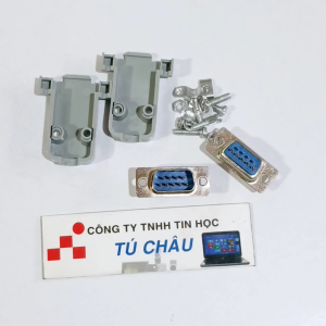 Đầu Com 9 Kim Đực (DB9M - 9M Kim Đực) (Bao gồm võ nhựa) / Đầu hàn Com 9 (DB9)