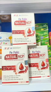 Gel uống bổ sung sắt dạng nước FE FOLIC NATUAL NCP Hỗ trợ tạo máu giảm rong kinh thiếu máu - Gói 10ml
