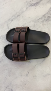 Sandal Selop Pria Men Slides HUSH Puppies Garansi Nyaman dipakai dan Anti Putus - Brown
