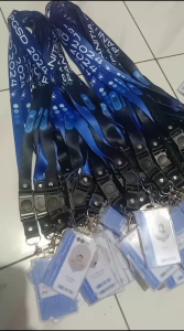 SATU SET CETAK ID CARD + CARD HOLDER + TALI LANYARD PROSES CEPAT (UNTUK ORDER MINIMAL 35 PCS)