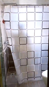 ม่านห้องน้ำ ม่านห้องน้ํากันเชื้อรา ผ้าม่านกันน้ำ PEVA ม่านพลาสติก 80*180/150*180/200*200CM มี3ลายให้เลือก