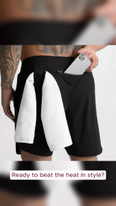 Running Workout Sports Casual Fitness Training Jogging Mens Gym Mesh Shorts MS022
