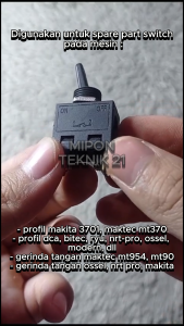 Saklar Switch ON OFF Mesin Profil Trimmer Gerinda Universal Berbagai Merk