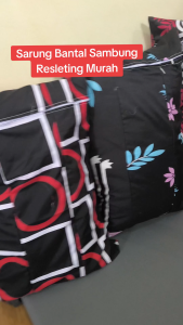 Sarung Bantal Sambung Pakai Resleting Ukuran Standard 48 x 68 cm