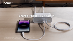 Trạm sạc nhanh 7in1 Anker 525 67W - 7 cổng (3 ổ cắm AC & 2USB-A & 2USB-C) - A91C0