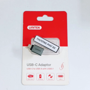 Đầu OTG Type C / USB C ra USB 3.1 (Unitek chính hãng)