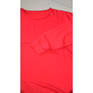 Kaos Merah 17 Agustusan Lengan Panjang/T-shirt Wanita Lengan Panjang Polos dan Bermotif Bahan Baby Terry Premium