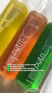 PUTRI Hair Tonic Gingseng | Normal | Oily Hair 200ml | Anti Hairfall | Cool Fresh | Healty Shine | Nourishing Spa