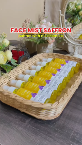 Face Mist Safron dengan Niacinamide 100 ml - Pelembab Kulit Wajah & Penyegar Kulit Spray BPOM