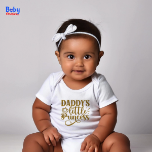 Daddy's Little Princess: Statement Baby Girl Onesies & Cotton Newborn Bodysuits