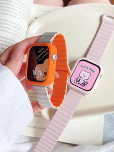 (Ready Stock)Magnetic Loop Strap + Silicone Case for Huawei Watch Fit 3/for Huawei Watch Fit 4/Fit 4pro band
