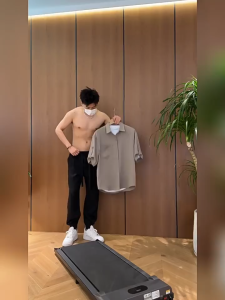 HUILISHI Korean Oversized Plain Men's Short Sleeve Shirt