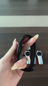 EFJ204 Watch Strap Kanvas Jam Tangan Kanvas Jam bulat Digital Jam Tangan LED