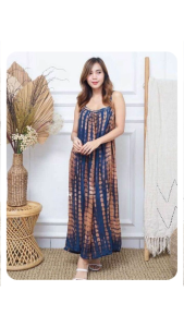 DRESS LOBECK PANJANG BAHAN RAYON BALI ADEM