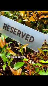 Reserved Acrylic Triangle Sign ป้ายจองโต๊ะ ป้ายตั้งโต๊ะ อะคริลิค ทรง 3 เหลี่ยม จองแล้ว / RESERVED #ACRL-RS