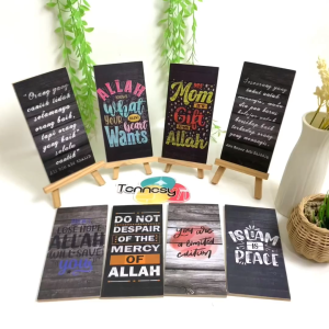 Dekorasi Interior Rumah: Hiasan Dinding Quote Kayu Retro 10x20CM