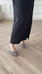 Marelli Sepatu Sandal Hak Lancip Wanita Mesh Hak 7 cm - 7114