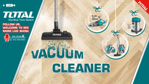 1000W Máy hút bụi khô và ướt 10L TOTAL TVC10101 công suất 1000W bình chứa bụi 10L Lưu lượng khí: ≥13m³/phút