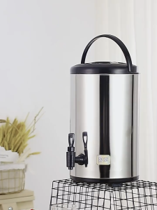 Stainless steel large capacity beverage barrel with faucet suitable for family gatherings outdoor camping picnic stalls convenient and portable