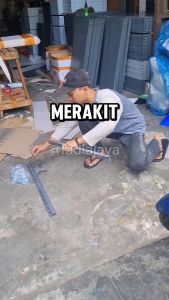 Meja Kompor Gas 2 Tungku Bongkar Pasang & Rak Kompor Meja Susun Serbaguna Multifungsi Dari Besi