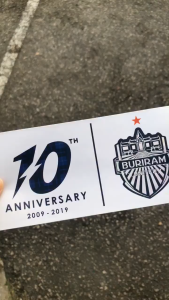 STICKER LOGO BURIRAM UNITED 5cm (1pcs) - Produk Aksesori Motosikal